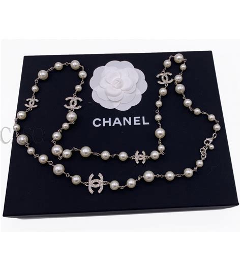 collana lunga chanel con perle|Collane Lunghe .